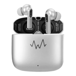 Wave Audio 3s-2300 Silver ENC True Wireless BT Earbuds Earphones Immersive Pro - Picture 1 of 7