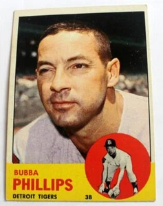 1963 Topps #177 Bubba Phillips Baseball Card Detroit Tigers *Free Shipping* - Picture 1 of 3
