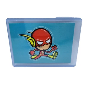 2014 Cryptozoic DC Epic Battles Bam! Sticker Variants The Flash #T-04 Tharp Art - Picture 1 of 2