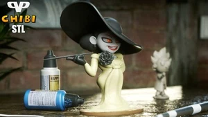 Lady Dimitrescu Chib Fan Art Hand Painted 3d Printed Action Figure Collectible - Picture 1 of 1