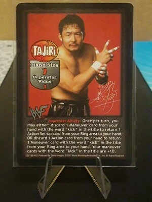 2002 WWF Raw Deal Tajiri Starter Superstar Card - Image 1 of 2