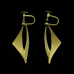 Poul Warmind. Danish 18k Screw Back Earrings #60- 1960s - Bild 1 von 2