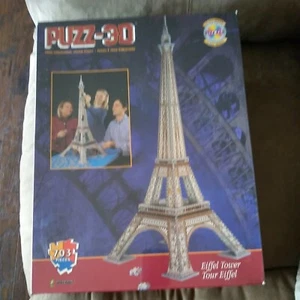 WREBBIT 3D Eiffel Tower Jigsaw Puzzle 703 pieces difficult New Sealed in box - Picture 1 of 7