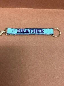 Schlüsselband Ausweis Schlüsselanhänger personalisiert meliert blau - Bild 1 von 1