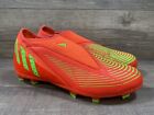 Crampons chaussures de football fermes adidas unisexes Predator Edge3 Jr orange vert Y taille 4,5