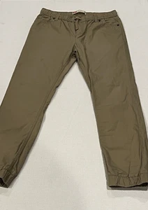 Levi’s khaki Jogger Pants Drawstring Waist Youth XL 13-15 years - Picture 1 of 11
