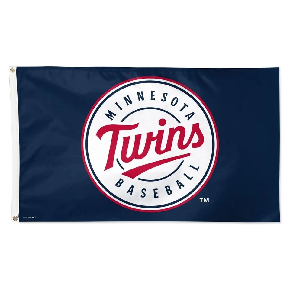 MINNESOTA TWINS LOGO 3'X5' DELUXE FLAG NEW WINCRAFT 👀 - Image 1 of 1
