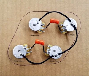 Premium Gibson Les Paul Harness - Custom hand selected Matched CTS 525k Pots 5% - Picture 1 of 4