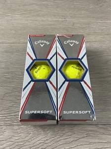 🍒 Callaway Supersoft Golf Balls- Yellow 2 Sleeves, 6 Balls‼️ - Picture 1 of 5