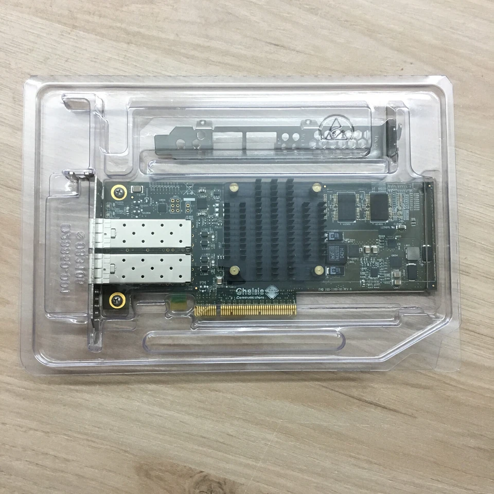 Chelsio T520 CR T520-CR 10GbE 2-Port PCIe Unified Wire Adapter Card 110-1160-50 - Image 1 of 4