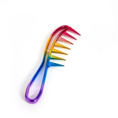 Широкая зубная расческа вьющиеся волосы расческа акула пластик салон парикмахерская расческа - Изображение 1 из 4