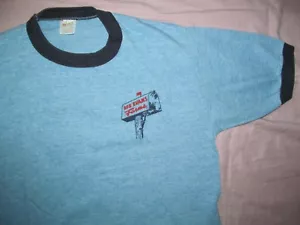 Bob Evans Farms Herren L Large Vintage 1980er blau Ringer Stil T-Shirt 20 x 27 - Bild 1 von 4
