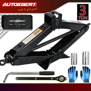 Auto Wagenheber 3T Scherenwagenheber Lift für PKW/SUV/MPV mit Handkurbel DE - Bild 1 von 9