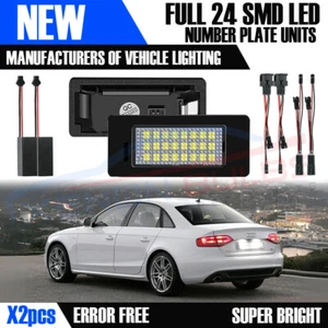 AUDI 24 LED NUMBER PLATE LIGHT TT Q5 A4 S4 B8 A5 S5 2007 UNIT ERROR FREE CANBUS - Picture 1 of 7