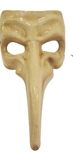 DR. NARIZ - UNA MÁSCARA ITALIANA GENUINA ARTESANAL DE CALIDAD, CREMA. - Imagen 1 de 3