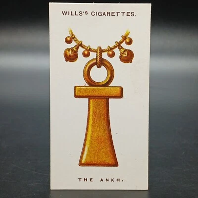 1923 Lucky Charms THE ANKH Antique Will's Tobacco Cigarette Card - Image 1 of 2