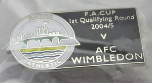 DOVER ATHLETIC FC V AFC WIMBLEDON FA CUP 2004/5 - sehr selten - Bild 1 von 1