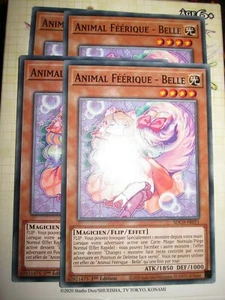 YU-GI-OH! PLAYSET (LOT DE 4) ANIMAL FEERIQUE BELLE SDCH-FR011 NEUF FRANCAIS ED 1 - Picture 1 of 1