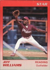1989 Reading Phillies Star #25 Jeff Williams