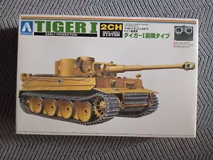Tiger I EARLY PRODUCTION 2CH Remote Control System 1/48 Aoshima - Imagen 1 de 1