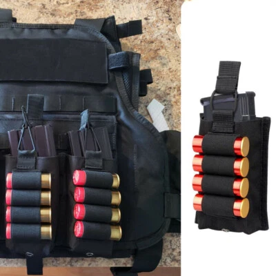 Tactical Molle Magazine Pouch with 4 Round 12 Gauge Shotgun Shell Elastic Holder - Image 1 of 4