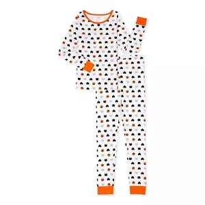 Way to Celebrate Girls Halloween Pajamas, 2 Piece Set, Size 6 Color White - Picture 1 of 3