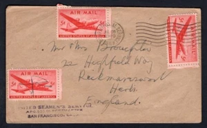 USA Military 1947 APO 900 Manila Philippines Cover to England. Seamen's Service - Picture 1 of 2