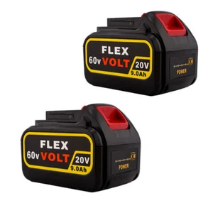 2 Packs 20V/60V 8.5Ah 9.0Ah Lithium Battery for Dewalt Flexvolt DCB201 DCB606 - Picture 1 of 10