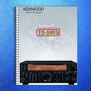 KENWOOD TS-590S IN-DEPTH MANUAL - STEEL WIRE BOUND - TOUGH COVERS - Picture 1 of 8