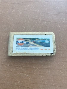 Vintage Golf Geldklammer Reisekarte Tankstelle Öl Werbung - Bild 1 von 2