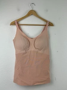 Honey Love Liftwear Tank Shapewear Top Cami ohne Bügel gefüttert Damen Plus 1X rosa - Bild 1 von 6