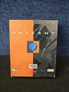 Descent Vintage Big Box PC ROM DOS 1995 Interplay Includes Manual & Inserts - Picture 1 of 11