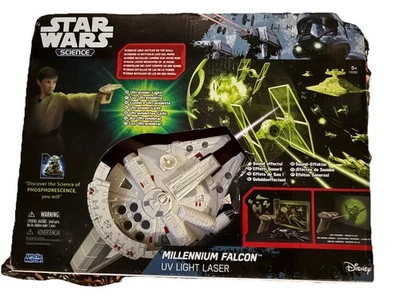 Star Wars Science Millennium Falcon UV Light Laser Disney Uncle Milton - Image 1 of 2