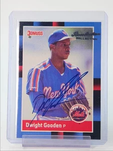 DWIGHT GOODEN 1988 DONRUSS AUTOGRAPH BASEBALL METS AUTO /121 Q3686 - Picture 1 of 2