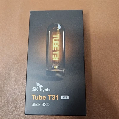 SK hynix Tube T31 1TB Stick Type SSD with DRAM up to 1000MB/s USB3.2 Console PC - Image 1 of 4