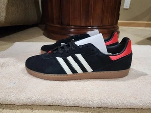 Size 13 - Adidas 100 Thieves Palos Hills Suede Black Shoes - JH9125 - BRAND NEW - Picture 1 of 8