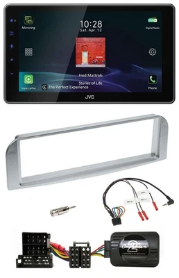 JVC DAB Lenkrad Bluetooth USB Autoradio für Alfa 147 GT silbergrau - Bild 1 von 4