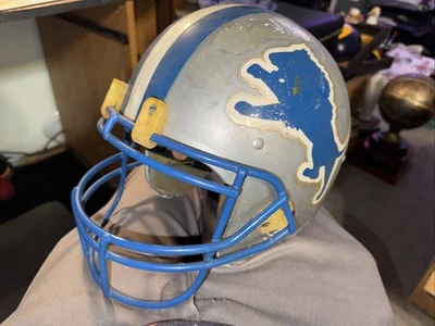 NFL Detroit Lions Vintage Rawlings Casco Tamaño Completo HNFL Grande Foto 1 de 3