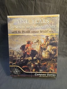 Compass Games Nine Years: War Of The Grand Alliance 1688-1697 New Sealed 1043 - Picture 1 of 2