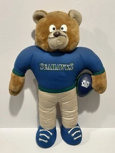 Vintage 1993 NFL Good Stuff Seattle Seahawks LARGE 19" Plush Teddy Bear - Picture 1 of 8