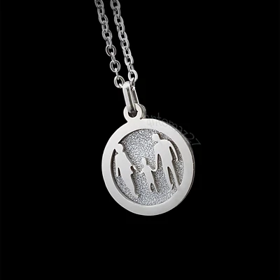 Collana Da Donna Ciondolo Per Famiglia Girocollo Catenina Catena Ragazza Mamma - Immagine 1 di 4