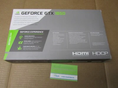 VCG16504D6DFPPB - PNY GeForce GTX 1650 4GB GDDR6 Dual Fan - Image 1 of 4