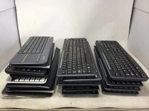 Lot of 19 Logitech K270 K360 K750 K800+ Wireless Keyboard Qwerty No Dongle Parts - Photo 1/23