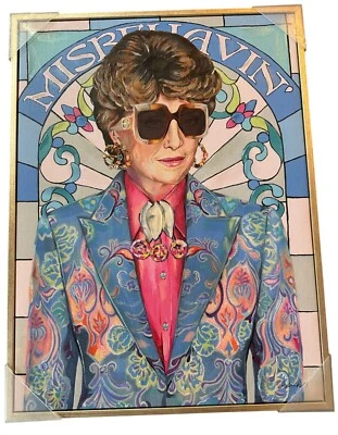 Arte emoldurada edição limitada Golden Girls Blanche Eddi-Rue McClanahan nova na caixa - Imagem 1 de 4