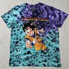 Goku Dragon Ball Z T-Shirt bleu violet cravate teinture kanji japonais grand logo homme 2XL