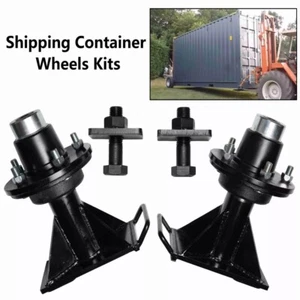 5x 5.5 Lug Superior Shipping Container Wheels, Spindle Kit，Container Moving K - Picture 1 of 15