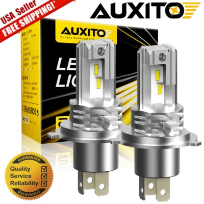 Kit de faros LED AUXITO H4 bombilla de haz bajo bombillas súper brillantes 6000K devolución gratuita Foto 1 de 4