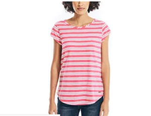 Camiseta Nautica Ladies' Slub manga corta, rosa (madreselva), talla pequeña - Imagen 1 de 1