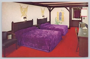 Postal Knight Inn Motel Publicidad c1970 Interior Ceniceros Teléfono De Colección - Imagen 1 de 2
