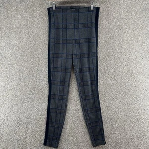 Abercrombie & Fitch Women's Leggings Size Medium Gray Black Knit High Rise - Picture 1 of 11